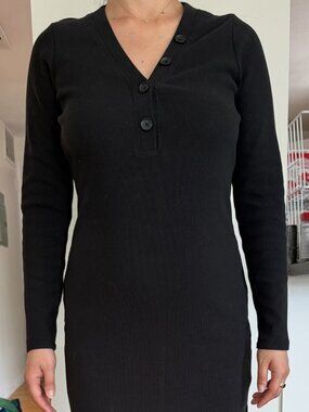 Banana Republic Factory Henley Knit Midi Dress Size S